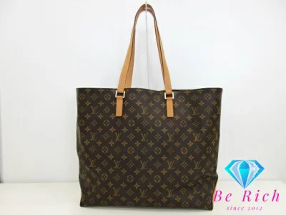 Louis Vuitton Tote Bag Shoulder Monogram Cabas Alto Brown Leather LV Shopper